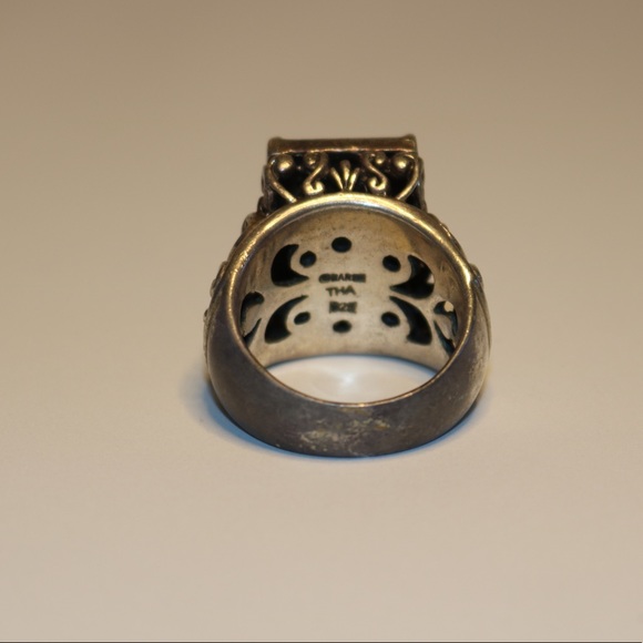 Barse Vintage Turquoise Sterling Silver Ring - Picture 4 of 4